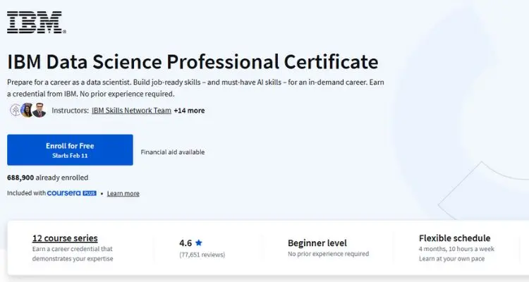 IBM Data Science Course