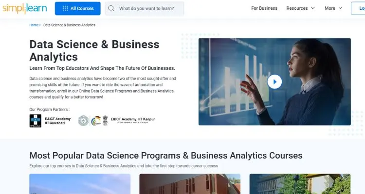 Simplilearn Data Science Course